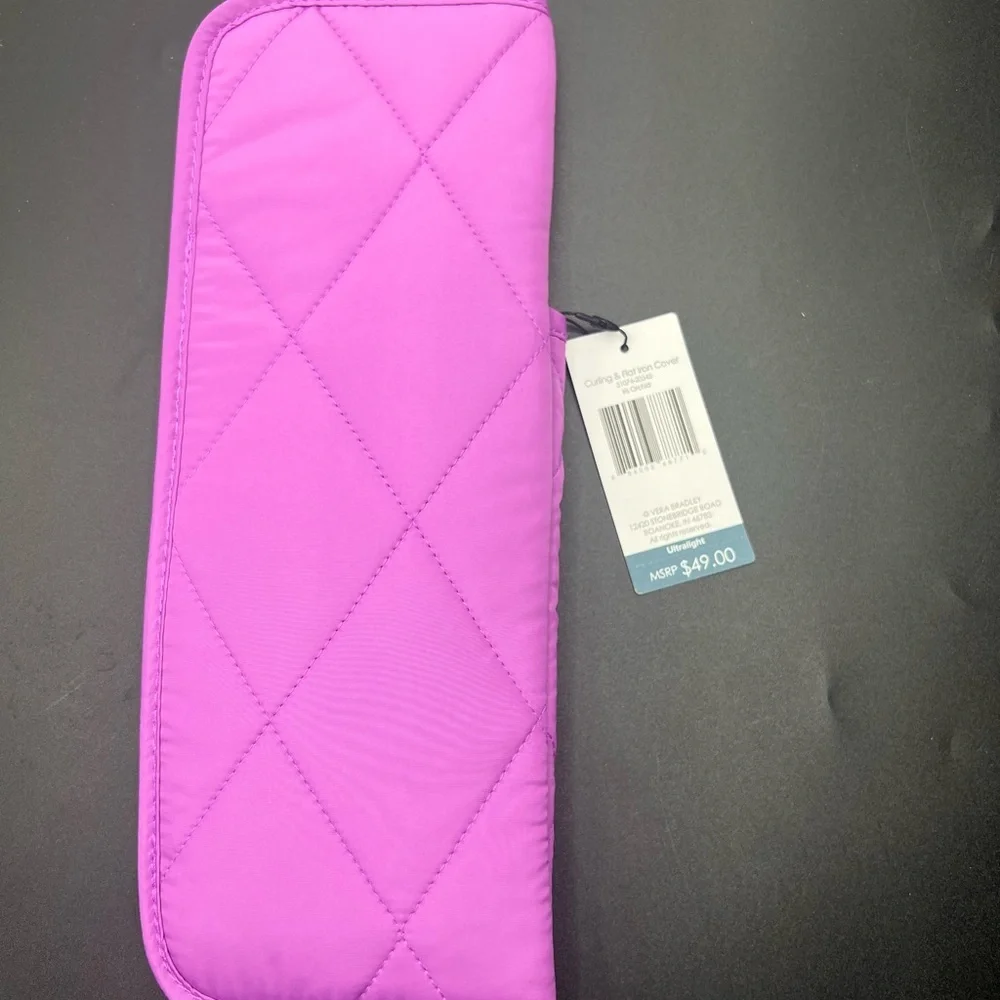 Vera Bradley curling / flat iron cover purple